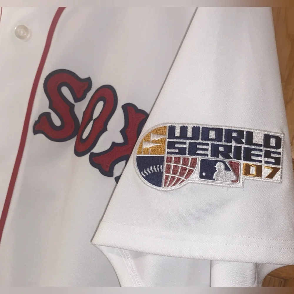 Red Sox Baseball ELLSBURY JERSEY Genuine Merch Maj 07 World Series MLB XL - Picture 14 of 15